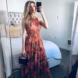 A.L.C. Silk Floral Maxi Dress